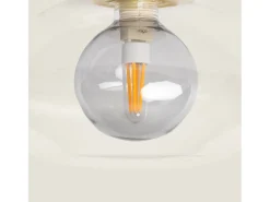Ledkia Lámpara de Techo Aluminio Hassi Gris