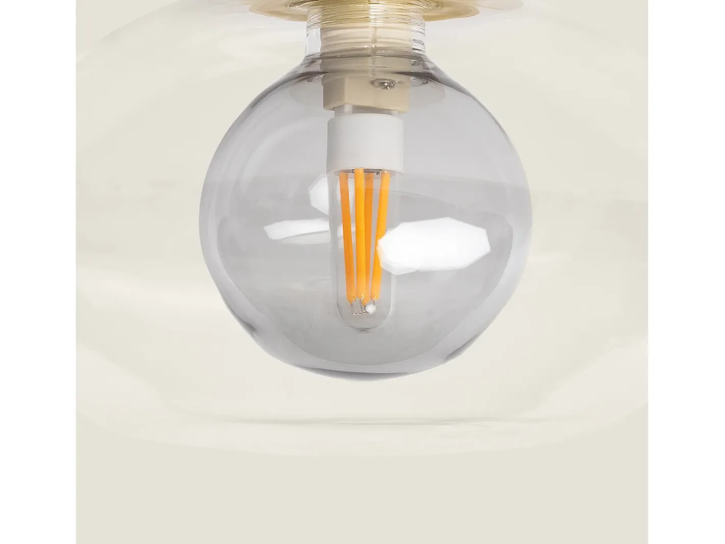 Ledkia Lámpara de Techo Aluminio Hassi Gris