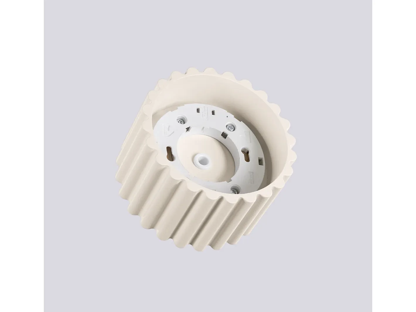 Sollux Lighting Plafón-Lámpara De Techo Aura Minimalista De Aluminio - 1 Fuentes Luminosas - L.10 X A.10 Cm - Beige