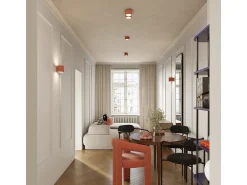 Sollux Lighting Plafón-Lámpara De Techo Aura Minimalista De Aluminio - 2 Fuentes Luminosas - L.21 X A.12 Cm - Aterciopelado Rosa