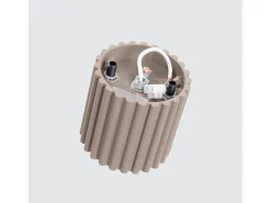 Sollux Lighting Plafón-Lámpara De Techo Aura Minimalista De Aluminio - 1 Fuentes Luminosas - L.10 X A.10 Cm - Pardo Gris
