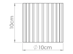 Sollux Lighting Plafón-Lámpara De Techo Aura Minimalista De Aluminio - 1 Fuentes Luminosas - L.10 X A.10 Cm - Pardo Gris