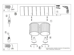 Sollux Lighting Lámpara De Techo Aura Minimalista De Aluminio - 2 Fuentes Luminosas - L.21 X A.12 Cm - Ultramarino Azul oscuro