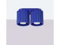 Sollux Lighting Lámpara De Techo Aura Minimalista De Aluminio - 2 Fuentes Luminosas - L.21 X A.12 Cm - Ultramarino Azul oscuro