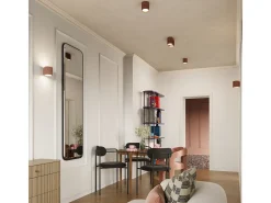 Sollux Lighting Lámpara De Techo Aura Minimalista De Aluminio - 2 Fuentes Luminosas - L.21 X A.12 Cm - Moca Bronce Best