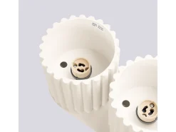 Sollux Lighting Plafón-Lámpara De Techo Aura Minimalista De Aluminio - 2 Fuentes Luminosas - L.21 X A.12 Cm - Beige