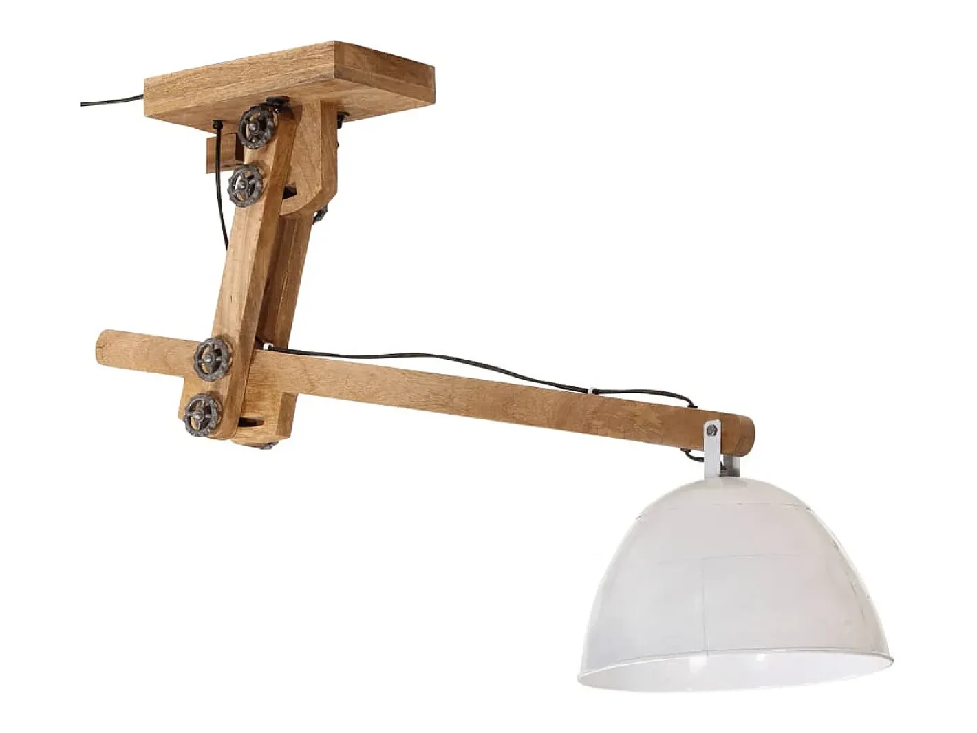 Plafón-Lámpara de techo blanca 25 W E27 105x30x65-108 cm ES841140 Blanco