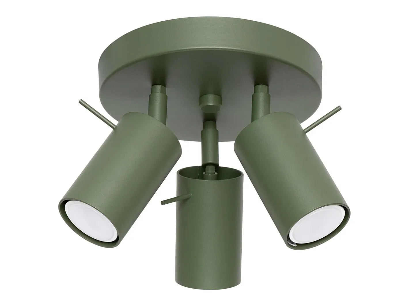 Sollux Lighting Lámpara de techo Briix moderno de acero - 3 fuentes luminosas 4000K - L.19,5 x A.18,5 cm - oliva Verde New
