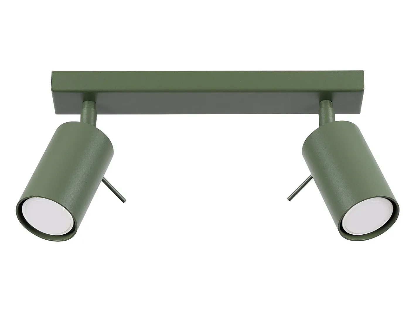 Sollux Lighting Plafón-Lámpara de techo Briix moderno de acero - 2 fuentes luminosas 4000K - L.30 x A.17 cm - oliva Verde