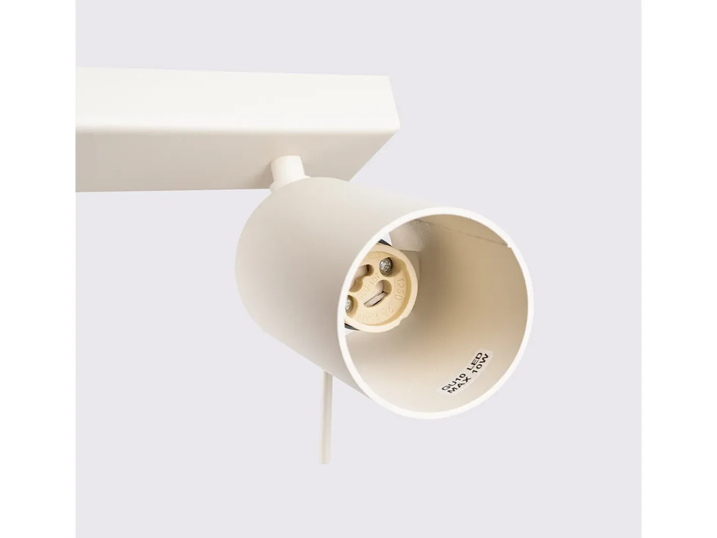 Sollux Lighting Plafón-Lámpara de techo Briix moderno de acero - 3 fuentes luminosas 3000K - L.45 x A.17 cm - Beige