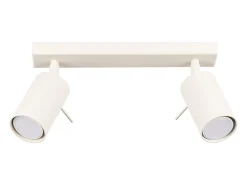 Sollux Lighting Lámpara de techo Briix moderno de acero - 2 fuentes luminosas 4000K - L.30 x A.17 cm - Beige
