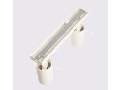 Sollux Lighting Lámpara de techo Briix moderno de acero - 2 fuentes luminosas 4000K - L.30 x A.17 cm - Beige