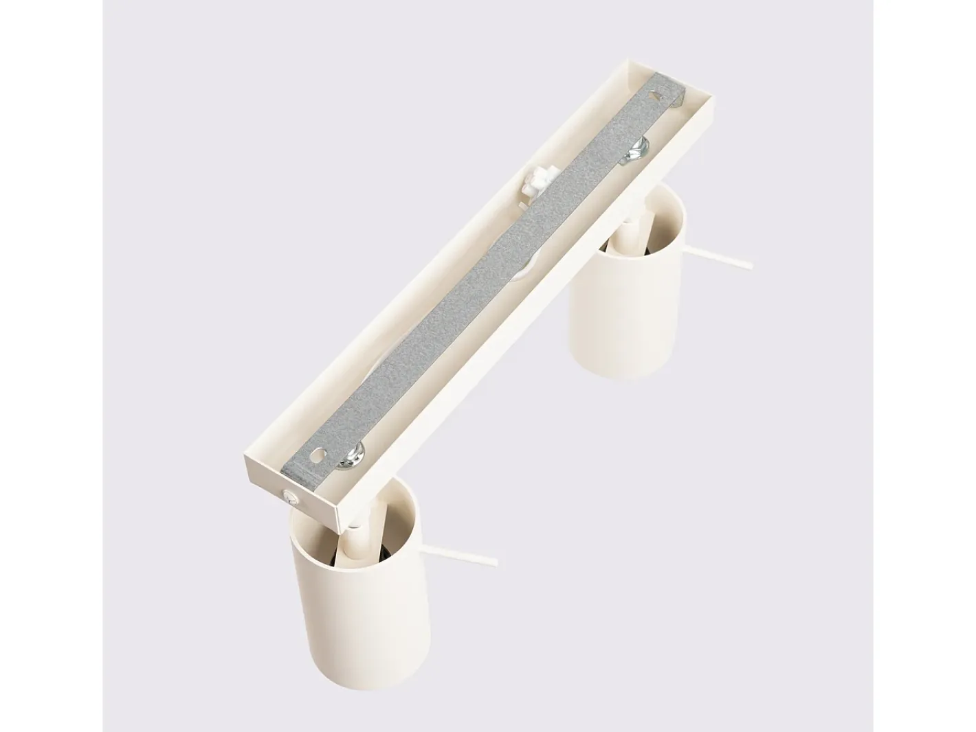 Sollux Lighting Lámpara de techo Briix moderno de acero - 2 fuentes luminosas 4000K - L.30 x A.17 cm - Beige