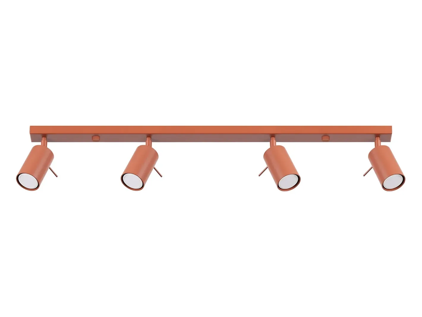 Sollux Lighting Lámpara de techo Briix moderno de acero - 4 fuentes luminosas 3000K - L.81 x A.17 cm - ocre Rojo New