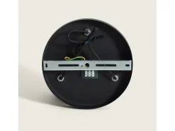 Ledkia Plafón-Lámpara de Techo Circular Orientable Aluminio 3 Focos Caleb Negro