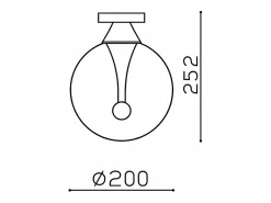 Discount Ledkia Lámpara de Techo Cristal LED 8W Liborina Blanco