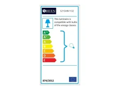 Concept-Usine Lámpara de techo cruzada de hierro ANDREA con 6 fuentes de luz Negro Clearance