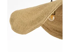Discount Rendez-Vous Déco Lámpara de techo de material natural y metal D91 cm - Maho Beige