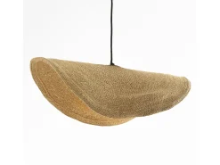 Discount Rendez-Vous Déco Lámpara de techo de material natural y metal D91 cm - Maho Beige