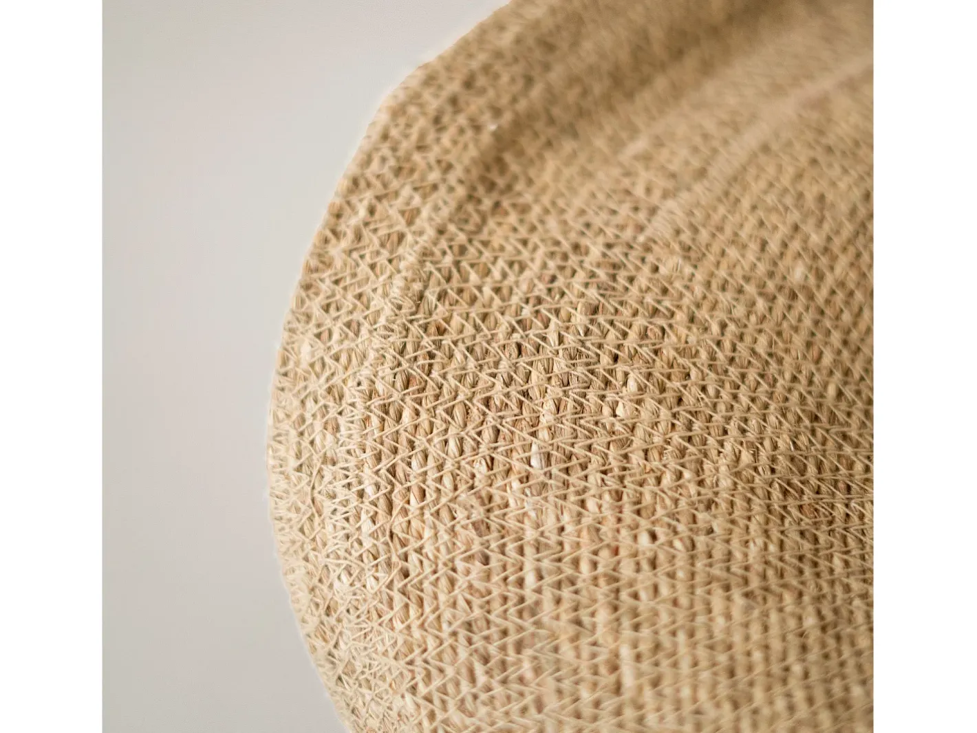 Discount Rendez-Vous Déco Lámpara de techo de material natural y metal D91 cm - Maho Beige