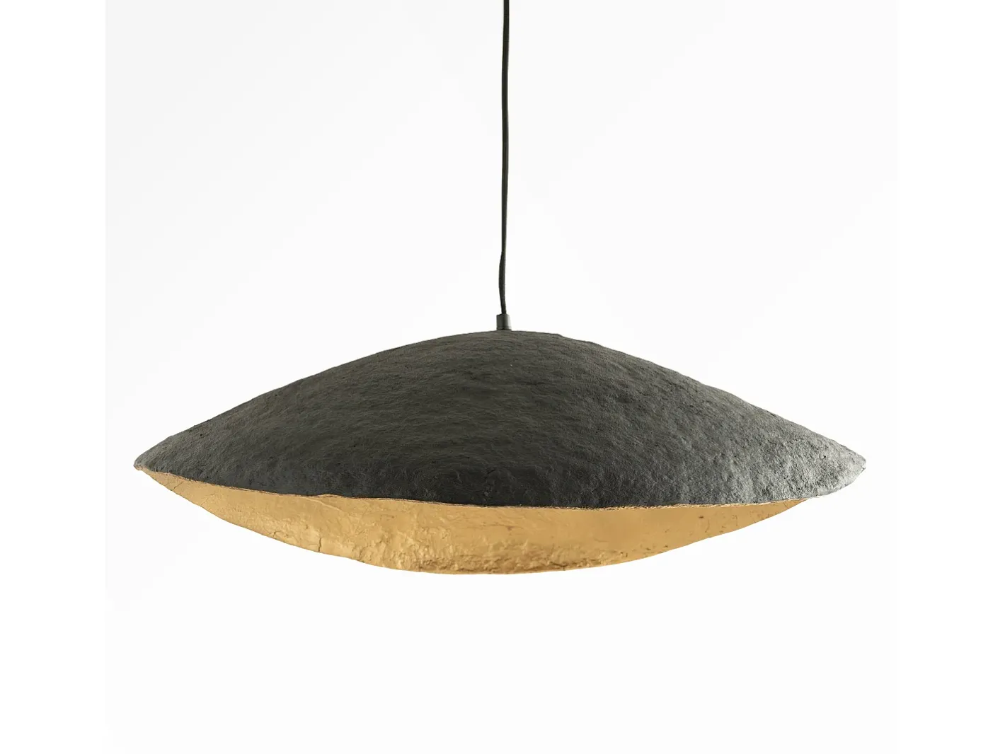 Rendez-Vous Déco Lámpara de techo de papel y hilo D71 cm - Milano Negro Outlet