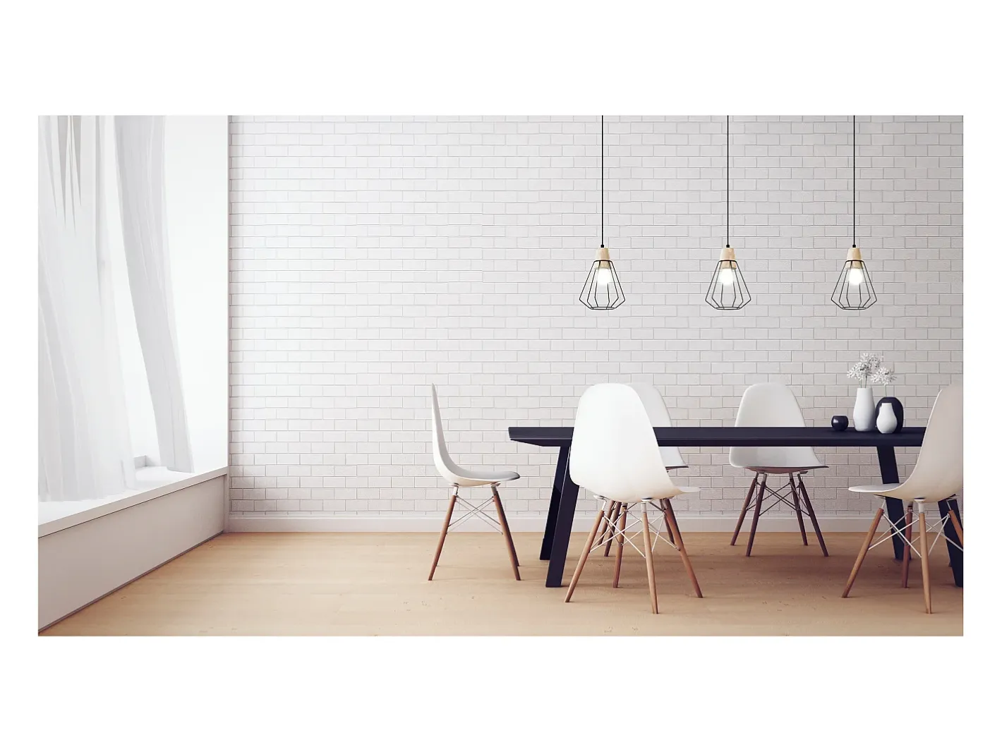 Discount Lámpara de techo ELGA estilo moderno - Alt. 120 cm - E27 60W - acero y madera - - ip20 Negro