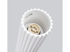 Best Sollux Lighting Lámpara de techo Gloow minimalista de aluminio - 1 fuentes luminosas 3000K - L.6,5 x A.40 cm - Blanco