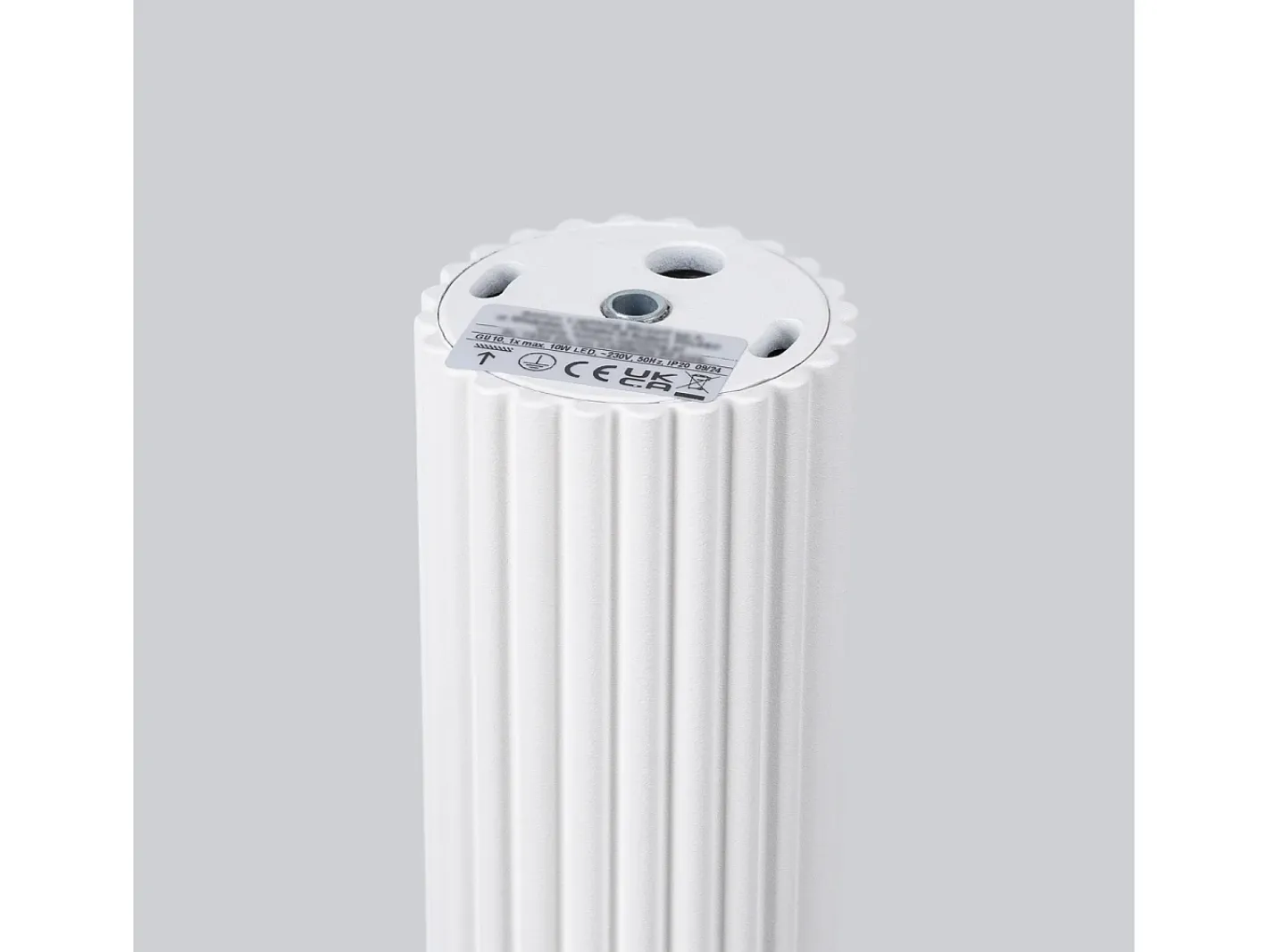 Best Sollux Lighting Lámpara de techo Gloow minimalista de aluminio - 1 fuentes luminosas 3000K - L.6,5 x A.40 cm - Blanco