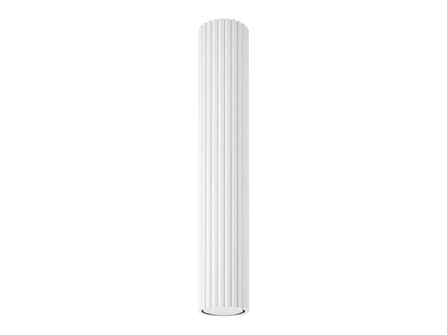 Best Sollux Lighting Lámpara de techo Gloow minimalista de aluminio - 1 fuentes luminosas 3000K - L.6,5 x A.40 cm - Blanco