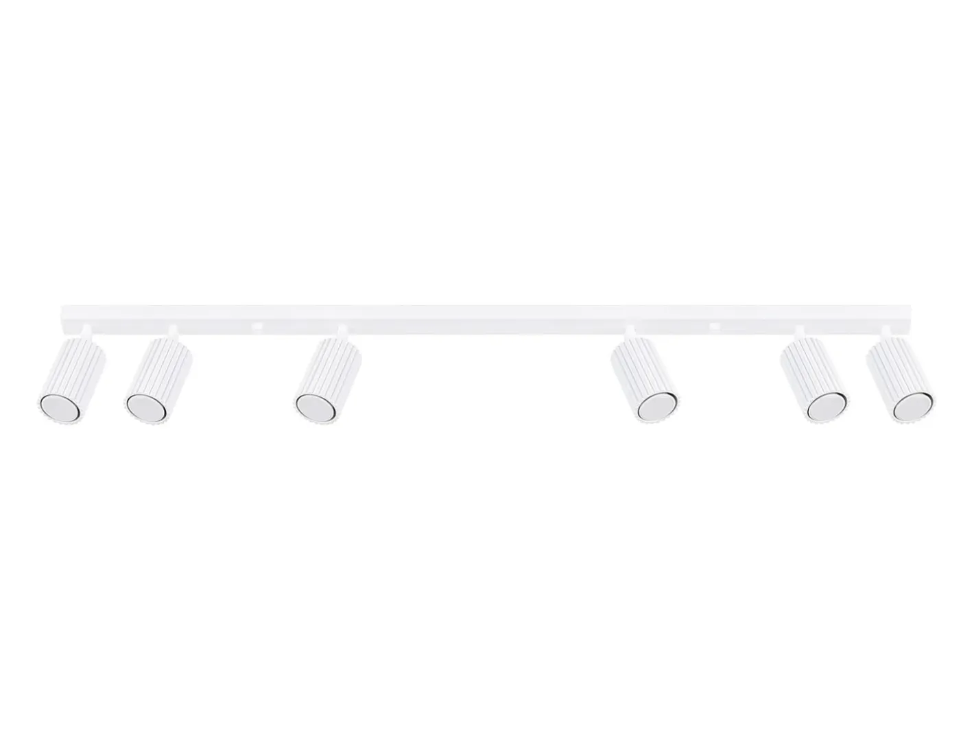 Sollux Lighting Lámpara de techo Gloow minimalista de aluminio - 6 fuentes luminosas 3000K - L.117 x A.16,5 cm - Blanco