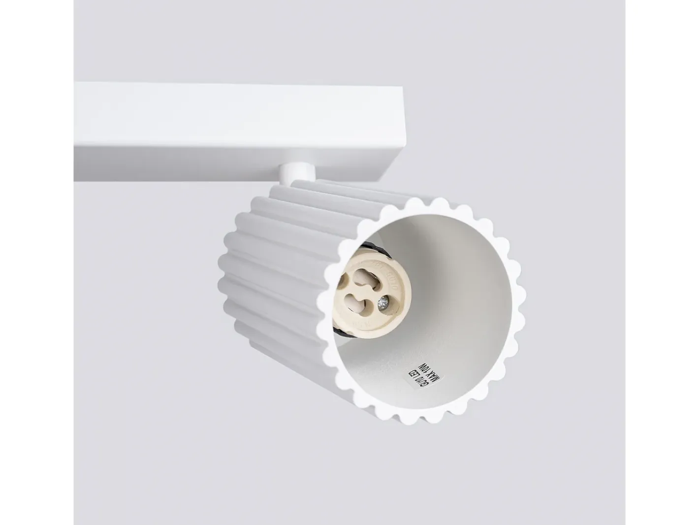 Sollux Lighting Lámpara de techo Gloow minimalista de aluminio - 6 fuentes luminosas 3000K - L.117 x A.16,5 cm - Blanco