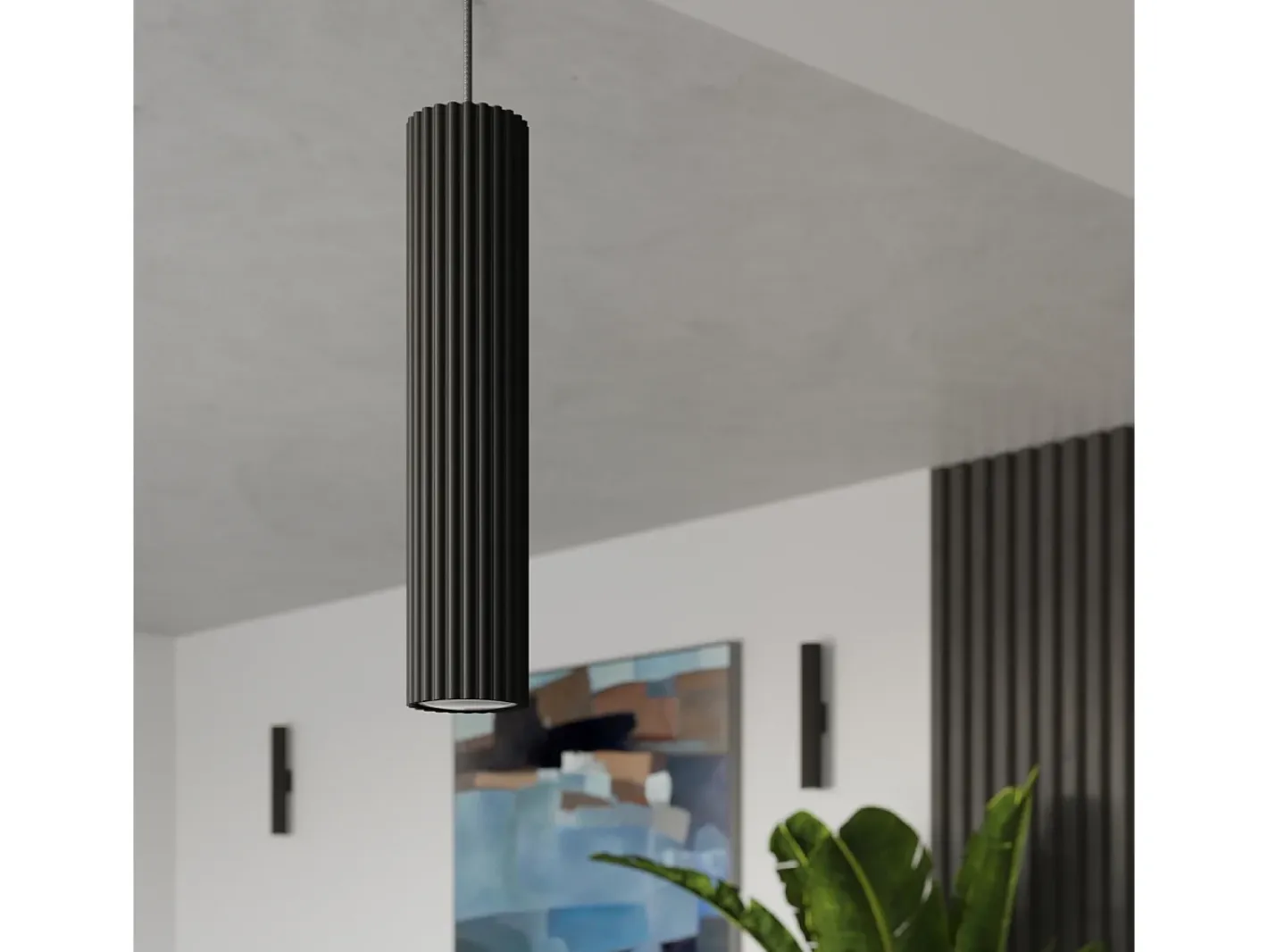 Sollux Lighting Plafón-Lámpara de techo Gloow minimalista de aluminio - 1 fuentes luminosas 4000K - L.6,5 x A.10 cm - Negro