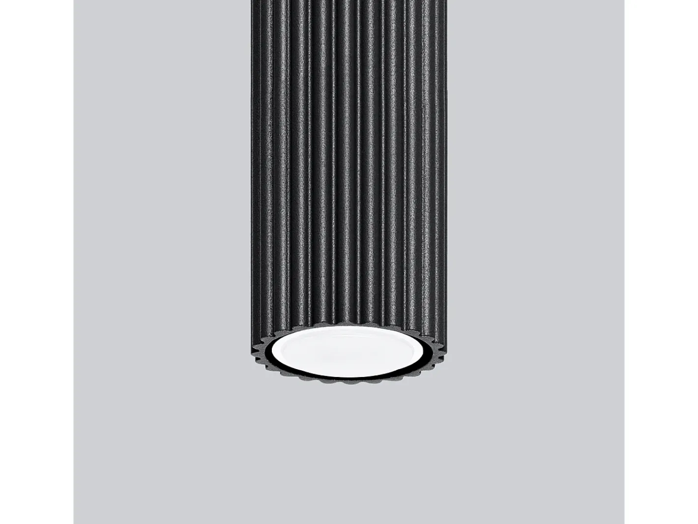 Sollux Lighting Plafón-Lámpara de techo Gloow minimalista de aluminio - 1 fuentes luminosas 4000K - L.6,5 x A.10 cm - Negro