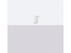 Sollux Lighting Plafón-Lámpara de techo Gloow minimalista de aluminio - 1 fuentes luminosas 3000K - L.6,5 x A.10 cm - Blanco