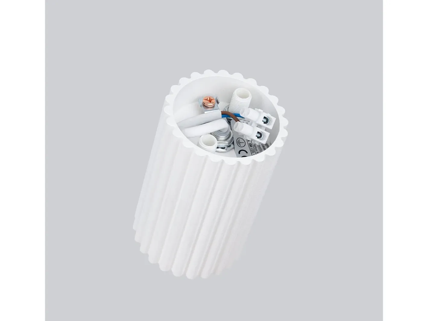Sollux Lighting Plafón-Lámpara de techo Gloow minimalista de aluminio - 1 fuentes luminosas 3000K - L.6,5 x A.10 cm - Blanco