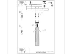 Sale Sollux Lighting Lámpara de techo Gloow minimalista de aluminio - 1 fuentes luminosas 4000K - L.6,5 x A.40 cm - oliva Verde