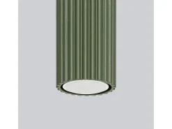 Sale Sollux Lighting Lámpara de techo Gloow minimalista de aluminio - 1 fuentes luminosas 4000K - L.6,5 x A.40 cm - oliva Verde