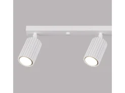 Sollux Lighting Lámpara de techo Gloow minimalista de aluminio - 4 fuentes luminosas 3000K - L.81 x A.16,5 cm - Blanco