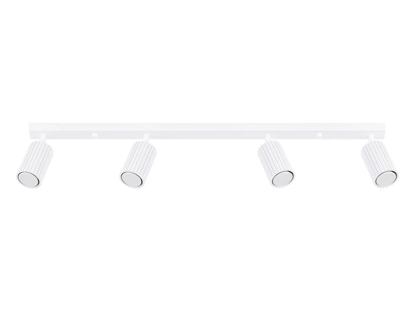 Sollux Lighting Lámpara de techo Gloow minimalista de aluminio - 4 fuentes luminosas 3000K - L.81 x A.16,5 cm - Blanco