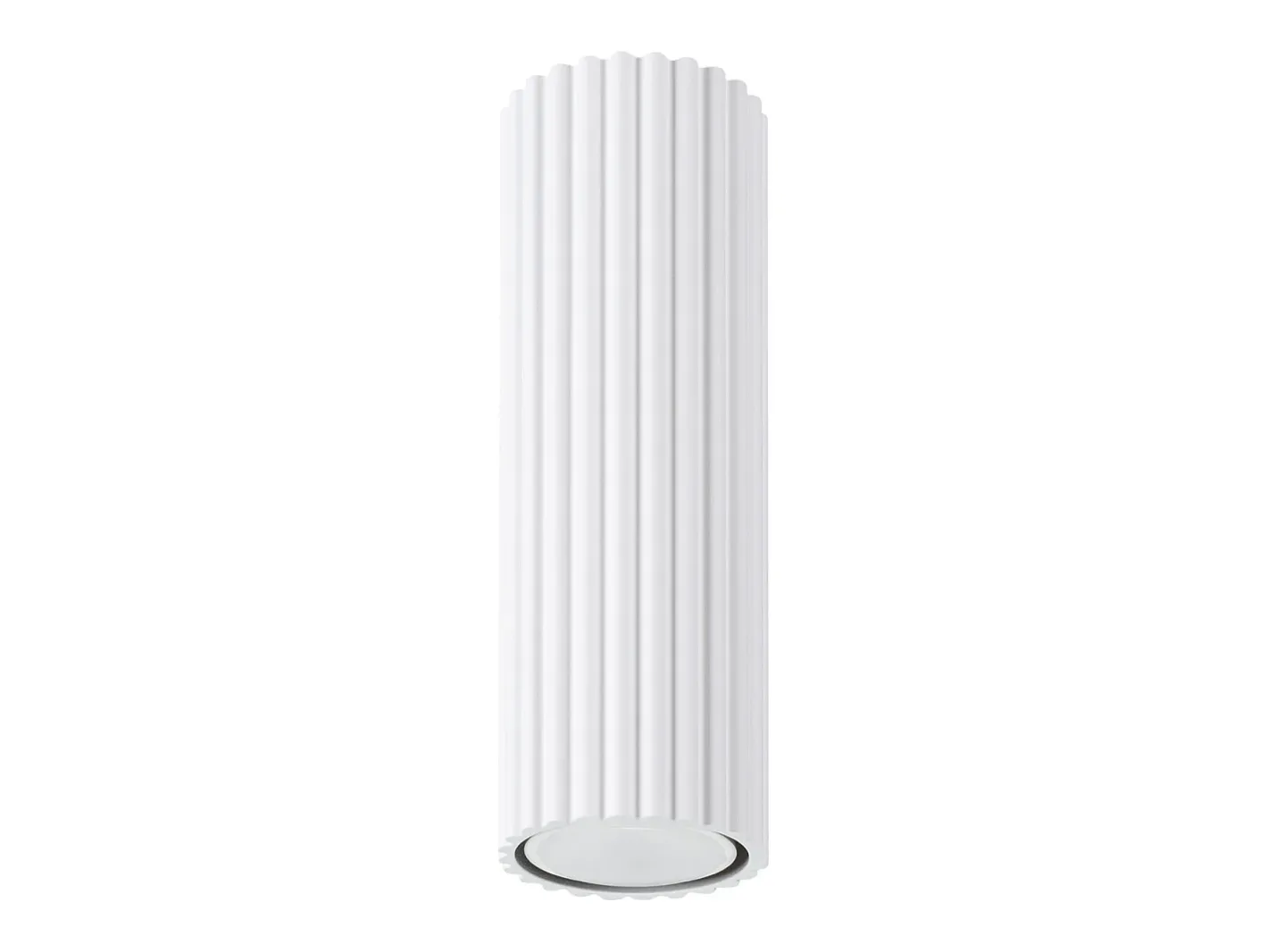 Sollux Lighting Plafón-Lámpara de techo Gloow minimalista de aluminio - 1 fuentes luminosas 3000K - L.6,5 x A.20 cm - Blanco