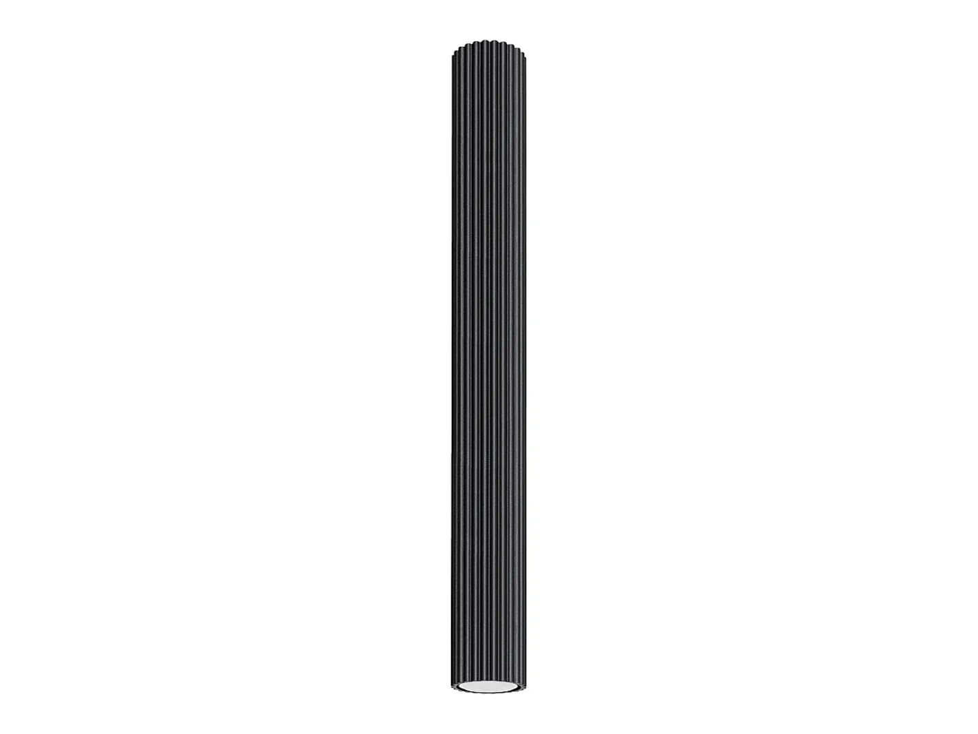Sollux Lighting Lámpara de techo Gloow minimalista de aluminio - 1 fuentes luminosas 4000K - L.6,5 x A.60 cm - Negro