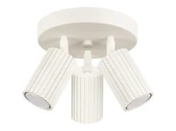 Sollux Lighting Lámpara de techo Gloow minimalista de aluminio - 3 fuentes luminosas 3000K - L.19,5 x A.18 cm - Beige Best