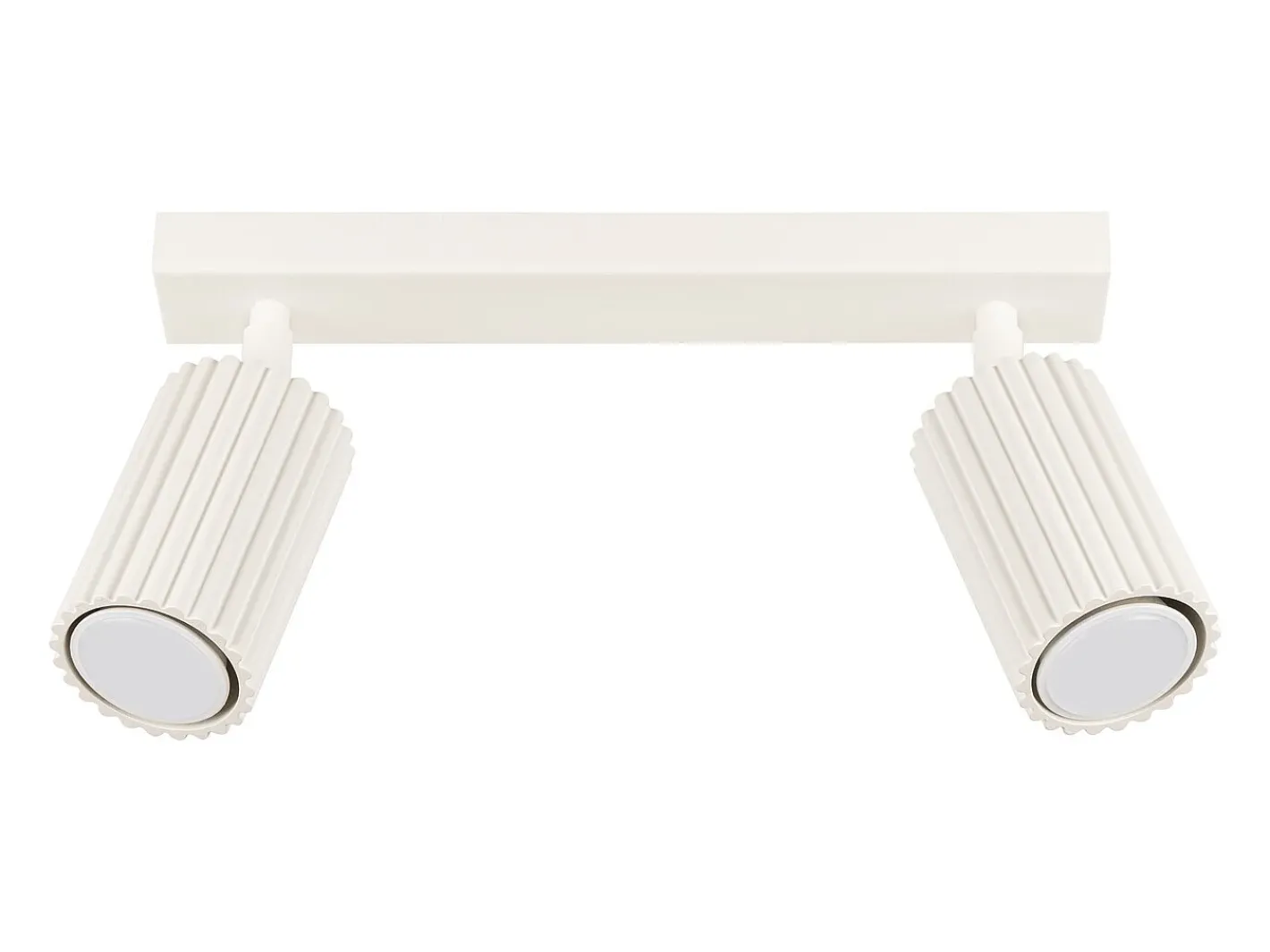 Sollux Lighting Plafón-Lámpara de techo Gloow minimalista de aluminio - 2 fuentes luminosas 3000K - L.30 x A.16,5 cm - Beige