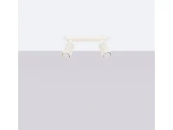 Sollux Lighting Plafón-Lámpara de techo Gloow minimalista de aluminio - 2 fuentes luminosas 3000K - L.30 x A.16,5 cm - Beige