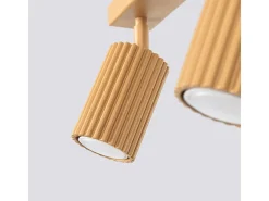 Sollux Lighting Lámpara de techo Gloow minimalista de aluminio - 3 fuentes luminosas 4000K - L.45 x A.16,5 cm - Dorado Best