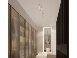 Sollux Lighting Lámpara de techo Gloow minimalista de aluminio - 1 fuentes luminosas 4000K - L.6,5 x A.40 cm - Beige Clearance