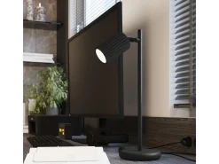Sollux Lighting Plafón-Lámpara de techo Gloow minimalista de aluminio - 4 fuentes luminosas 3000K - L.81 x A.16,5 cm - Negro