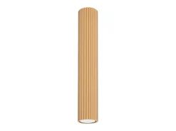 Sollux Lighting Plafón-Lámpara de techo Gloow minimalista de aluminio - 1 fuentes luminosas 3000K - L.6,5 x A.40 cm - Dorado