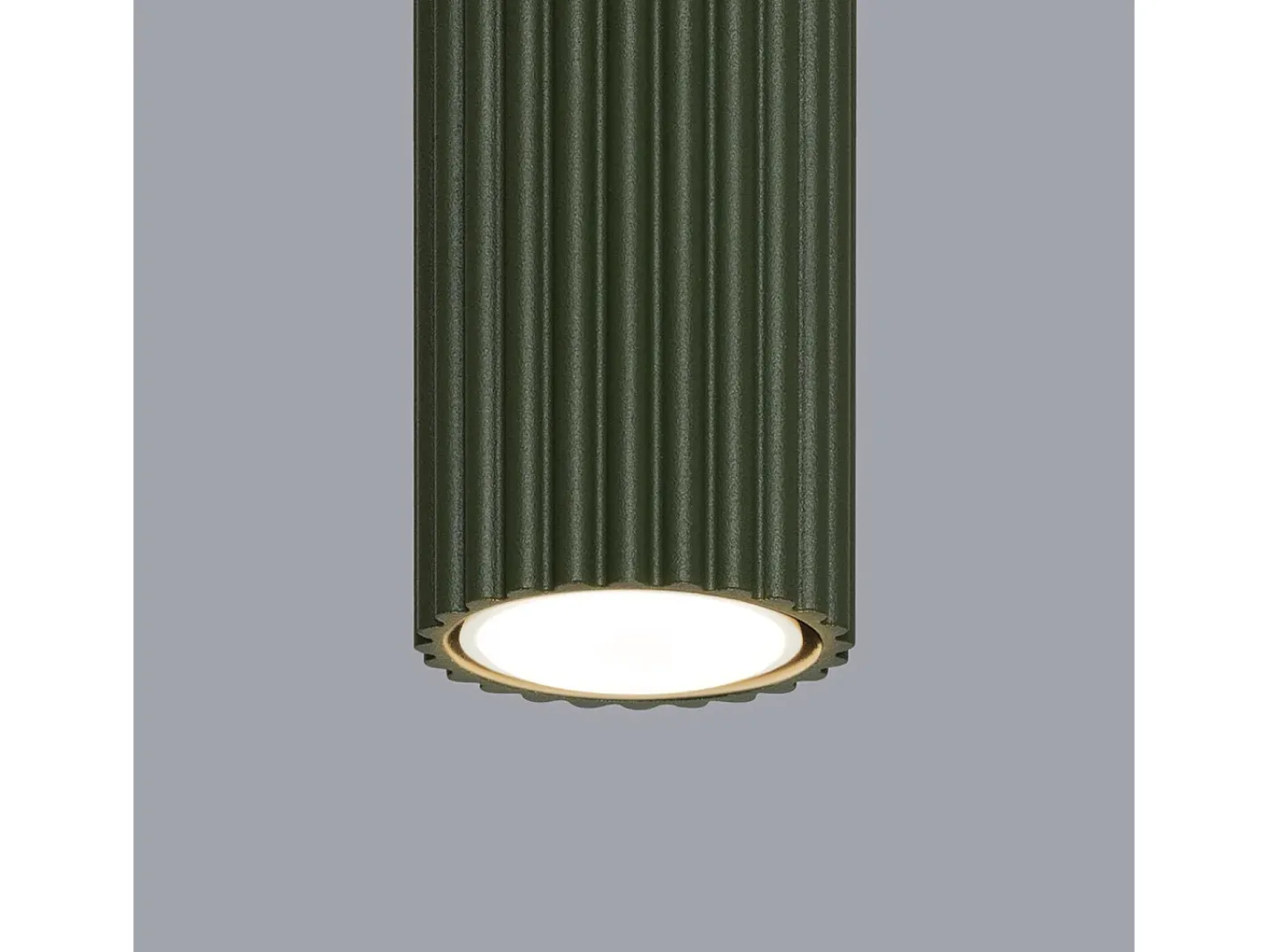 Sollux Lighting Lámpara de techo Gloow minimalista de aluminio - 1 fuentes luminosas 4000K - L.6,5 x A.20 cm - oliva Verde Clearance