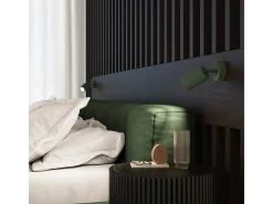 Sollux Lighting Lámpara de techo Gloow minimalista de aluminio - 1 fuentes luminosas 4000K - L.6,5 x A.20 cm - oliva Verde Clearance